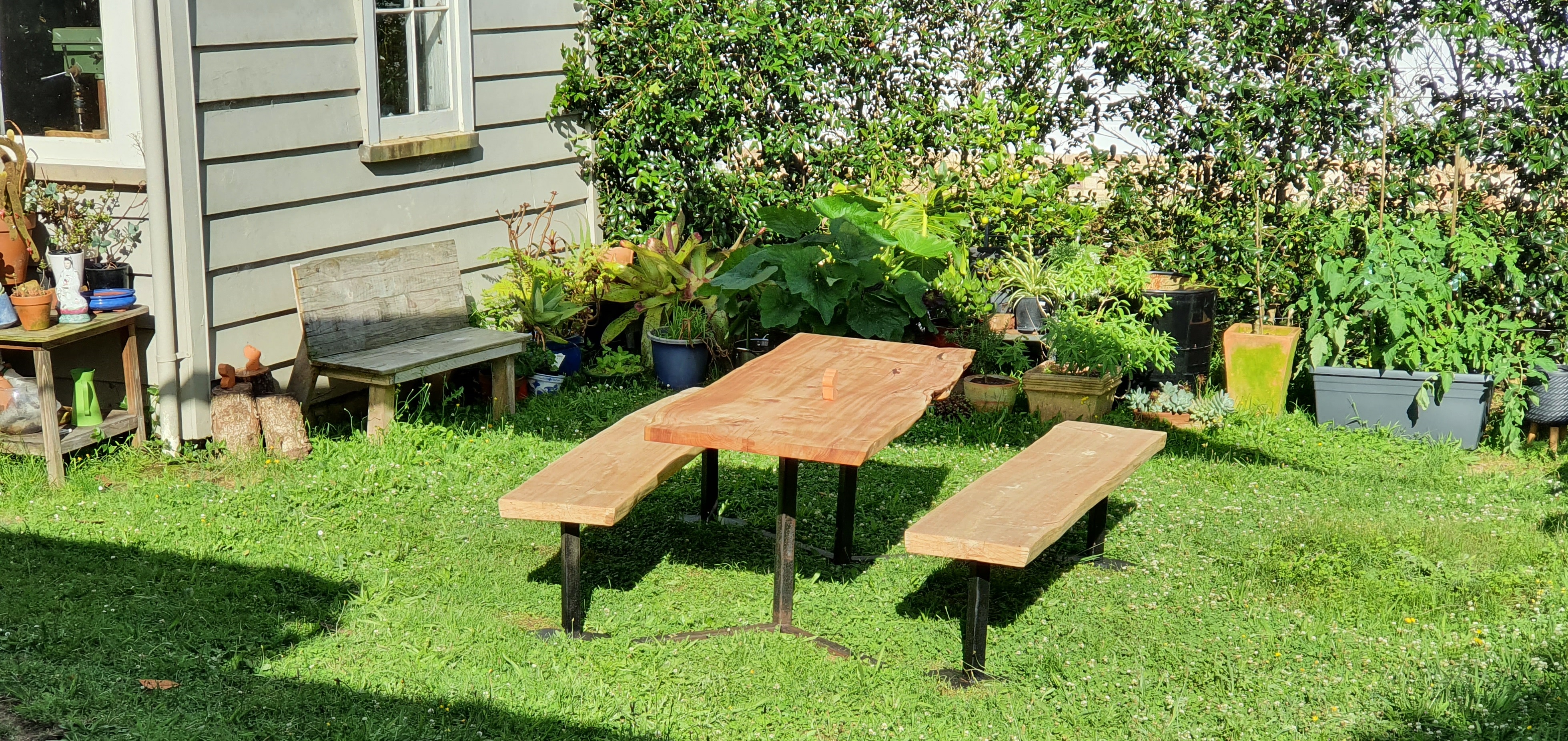 Steel and Timber Table